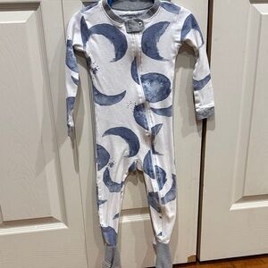 Burt's Bees Baby Gray Moon Footie